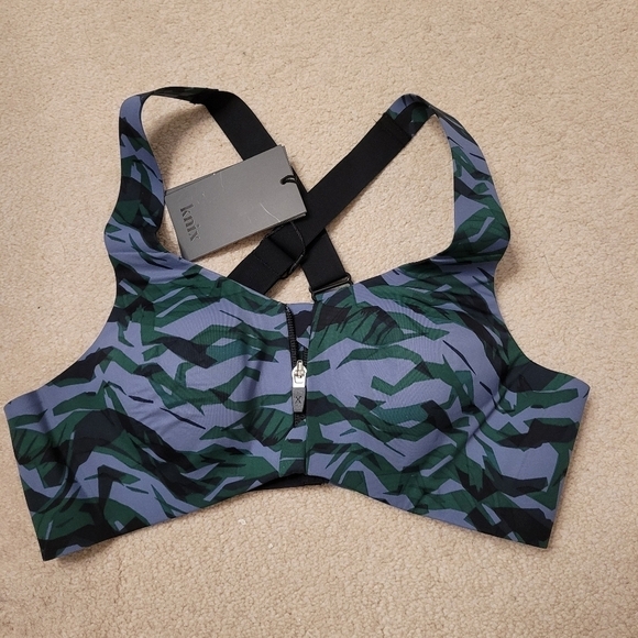 Knix Catalyst Front Zip Sports Bra in Axis (Blue) size 1 - Picture 11 of 11